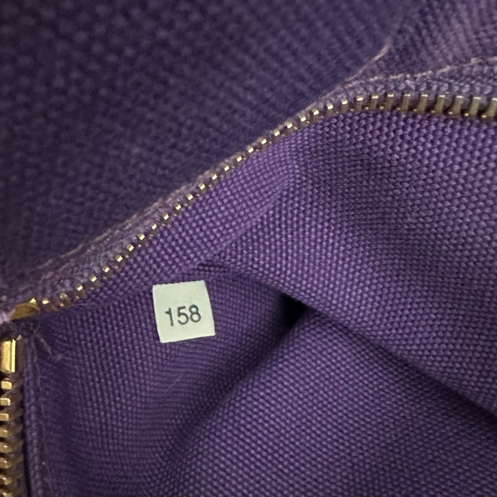PRADA CANAPA RARE PURPLE DENIM MEDIUM TOTE BAG - Picture 15 of 16